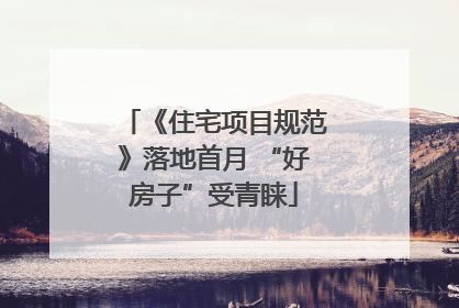 《住宅项目规范》落地首月 “好房子”受青睐