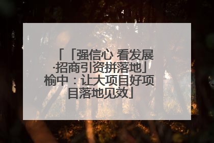 「强信心 看发展·招商引资拼落地」榆中：让大项目好项目落地见效