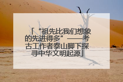“祖先比我们想象的先进得多”——考古工作者泰山脚下探寻中华文明起源