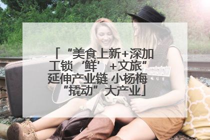 “美食上新+深加工锁‘鲜’+文旅”延伸产业链 小杨梅“撬动”大产业