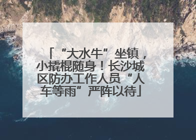 “大水牛”坐镇，小撬棍随身！长沙城区防办工作人员“人车等雨”严阵以待