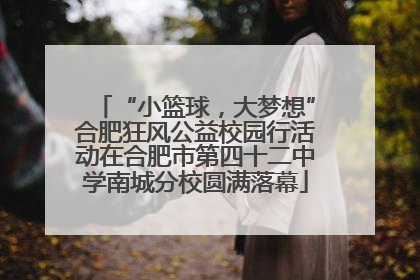 “小篮球，大梦想”合肥狂风公益校园行活动在合肥市第四十二中学南城分校圆满落幕