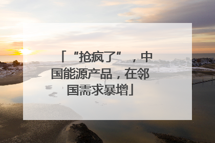 “抢疯了”，中国能源产品，在邻国需求暴增