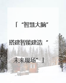 “智慧大脑”搭建智能建造“未来现场”