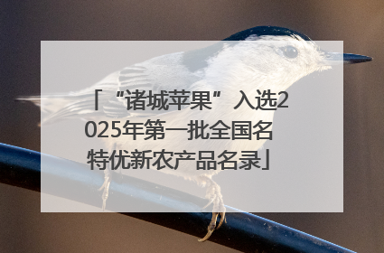 “诸城苹果”入选2025年第一批全国名特优新农产品名录