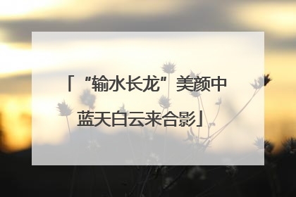 “输水长龙”美颜中 蓝天白云来合影