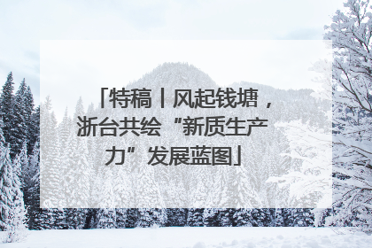 特稿丨风起钱塘，浙台共绘“新质生产力”发展蓝图
