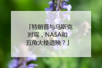 特朗普与马斯克对骂，NASA和五角大楼遭殃？