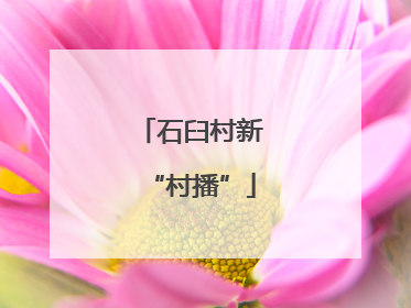 石臼村新“村播”