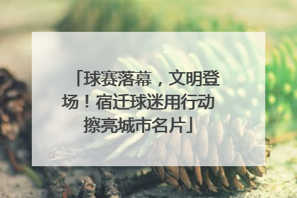 球赛落幕，文明登场！宿迁球迷用行动擦亮城市名片