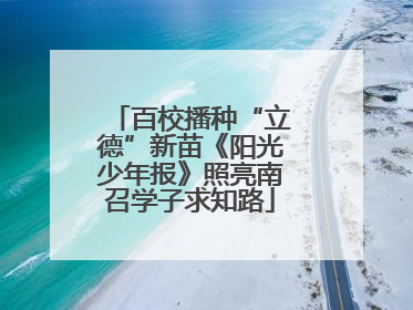 百校播种“立德”新苗《阳光少年报》照亮南召学子求知路