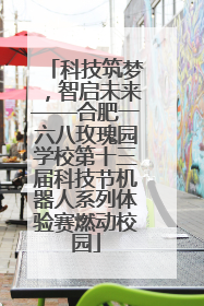 科技筑梦，智启未来——合肥一六八玫瑰园学校第十三届科技节机器人系列体验赛燃动校园