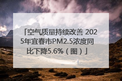 空气质量持续改善 2025年宜春市PM2.5浓度同比下降5.6%（图）