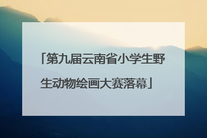 第九届云南省小学生野生动物绘画大赛落幕