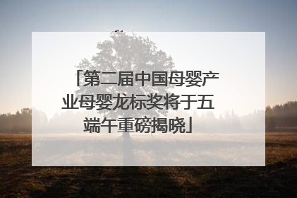 第二届中国母婴产业母婴龙标奖将于五端午重磅揭晓