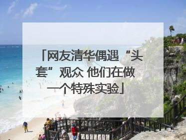网友清华偶遇“头套”观众 他们在做一个特殊实验
