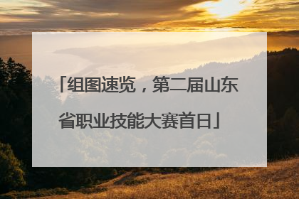 组图速览，第二届山东省职业技能大赛首日
