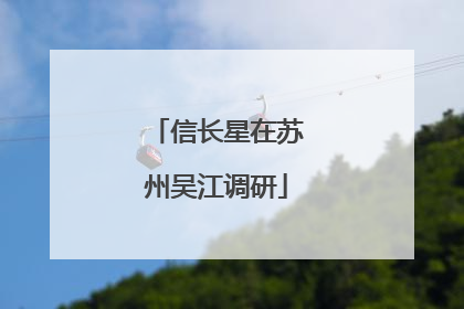 信长星在苏州吴江调研