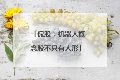 侃股：机器人概念股不只有人形