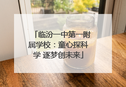 临汾一中第一附属学校：童心探科学 逐梦创未来