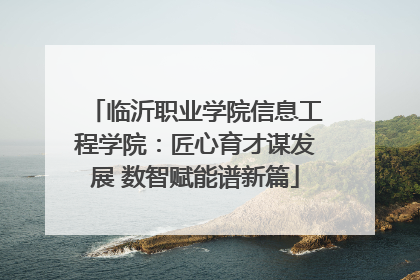 临沂职业学院信息工程学院：匠心育才谋发展 数智赋能谱新篇