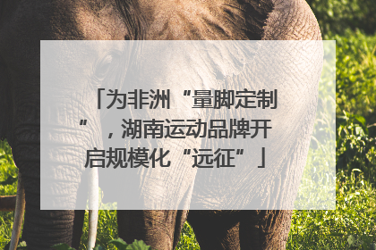 为非洲“量脚定制”，湖南运动品牌开启规模化“远征”