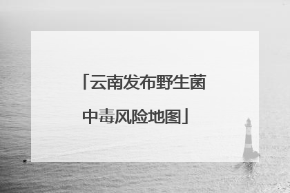 云南发布野生菌中毒风险地图