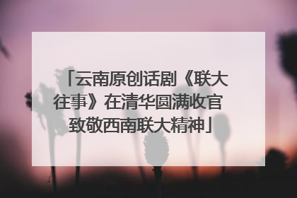 云南原创话剧《联大往事》在清华圆满收官 致敬西南联大精神