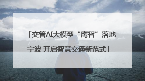 交管AI大模型“鹰智”落地宁波 开启智慧交通新范式