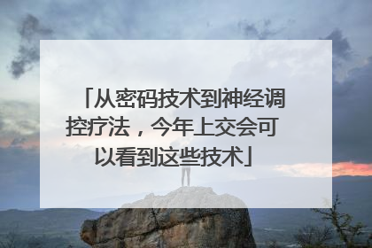 从密码技术到神经调控疗法，今年上交会可以看到这些技术