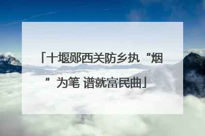 十堰郧西关防乡执“烟”为笔 谱就富民曲
