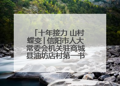 十年接力 山村蝶变│信阳市人大常委会机关驻商城县油坊店村第一书记工作纪实
