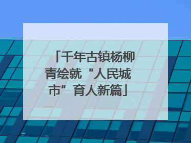 千年古镇杨柳青绘就“人民城市”育人新篇