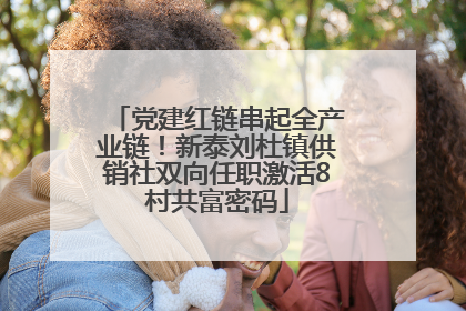 党建红链串起全产业链！新泰刘杜镇供销社双向任职激活8村共富密码