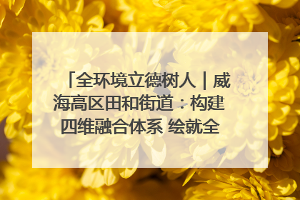 全环境立德树人｜威海高区田和街道：构建四维融合体系 绘就全环境立德树人新画卷