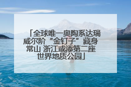 全球唯一奥陶系达瑞威尔阶“金钉子”藏身常山 浙江或添第二座世界地质公园