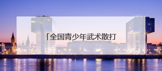 全国青少年武术散打锦标赛鹿城开擂 “武林高手”强强对话