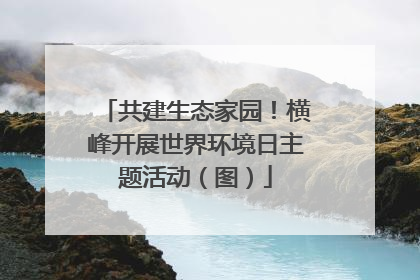 共建生态家园！横峰开展世界环境日主题活动（图）