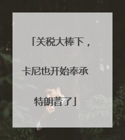 关税大棒下，卡尼也开始奉承特朗普了