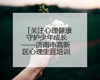 关注心理健康 守护少年成长——济南市高新区心理生涯培训奥龙小学专场