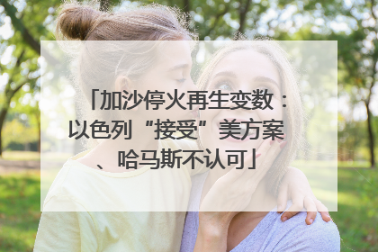 加沙停火再生变数：以色列“接受”美方案、哈马斯不认可
