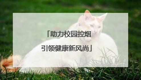 助力校园控烟 引领健康新风尚
