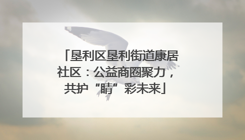 垦利区垦利街道康居社区：公益商圈聚力，共护“睛”彩未来