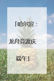 哈尔滨：龙舟竞渡庆端午