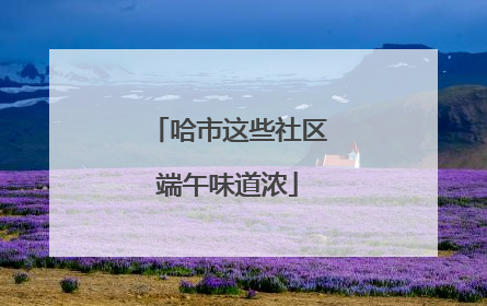 哈市这些社区端午味道浓