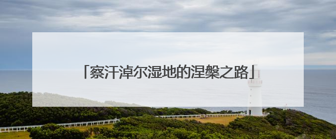 察汗淖尔湿地的涅槃之路