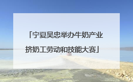 宁夏吴忠举办牛奶产业挤奶工劳动和技能大赛