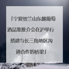 宁夏贺兰山东麓葡萄酒品鉴推介会在沪举行 搭建与长三角地区沟通合作的桥梁