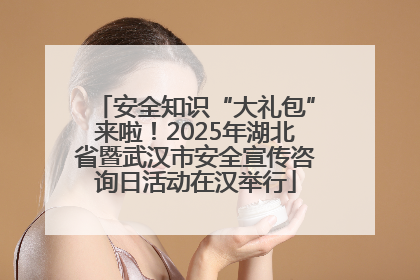 安全知识“大礼包”来啦！2025年湖北省暨武汉市安全宣传咨询日活动在汉举行