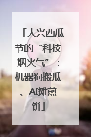 大兴西瓜节的“科技烟火气”：机器狗搬瓜、AI摊煎饼